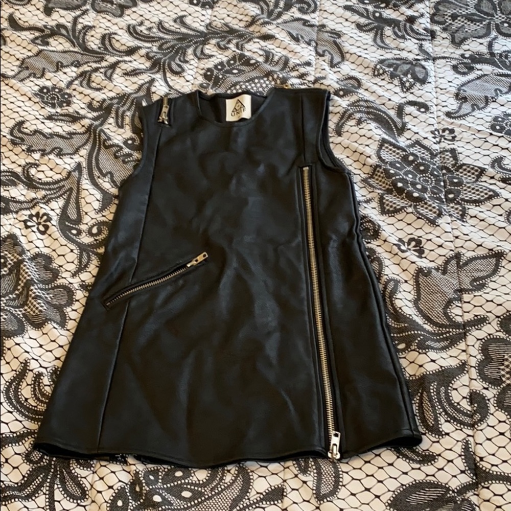 Black UNIF Leather Dress
